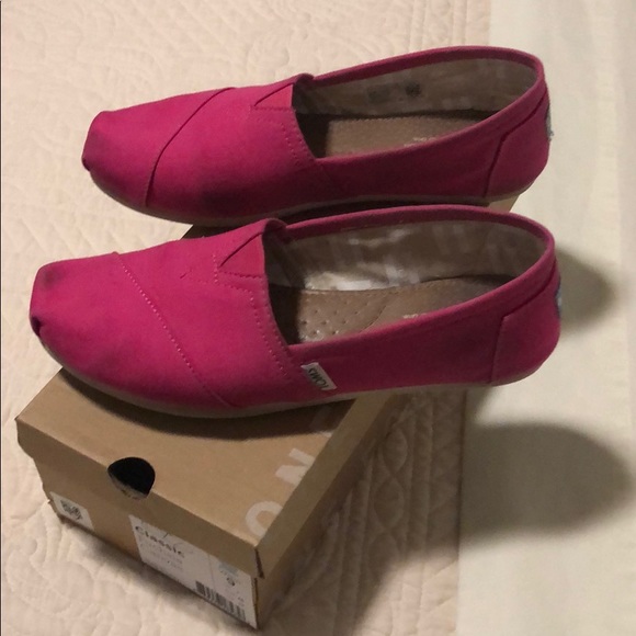 Toms Fuchsia Canvas Classics - Picture 3 of 8